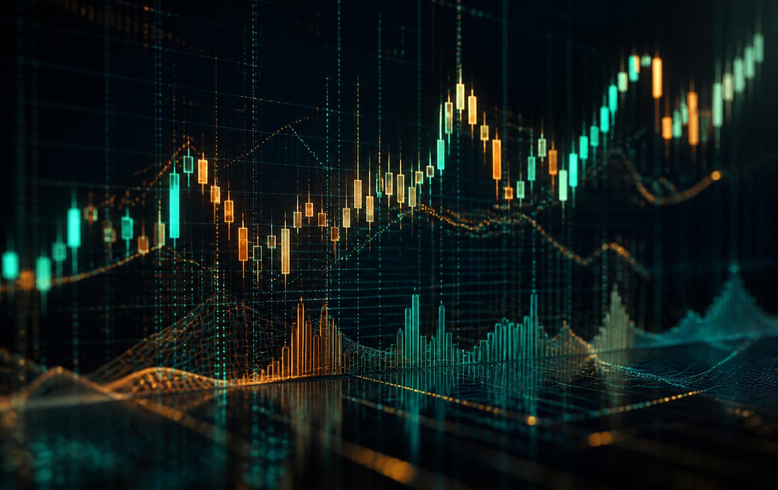 Real-time candlestick chart on the Trading Gate AG trading terminal